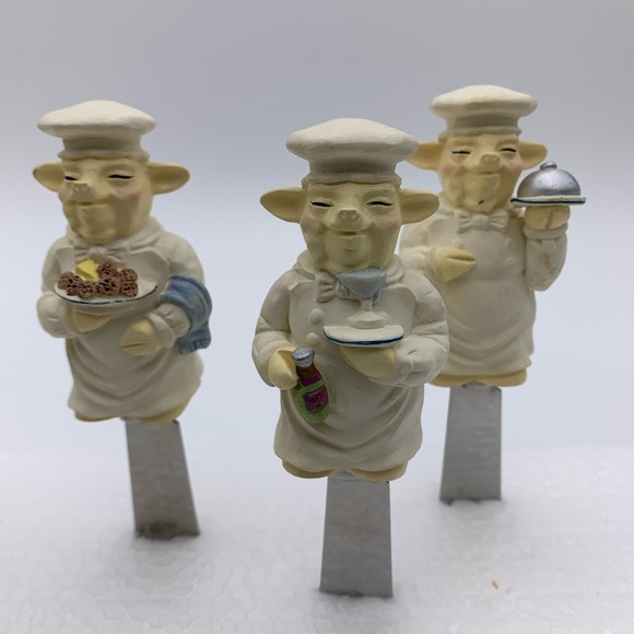 4 Pc. Hand Painted Vintage Spreader Set With Stainless Steel Blade’s Cooks Club - Picture 5 of 12